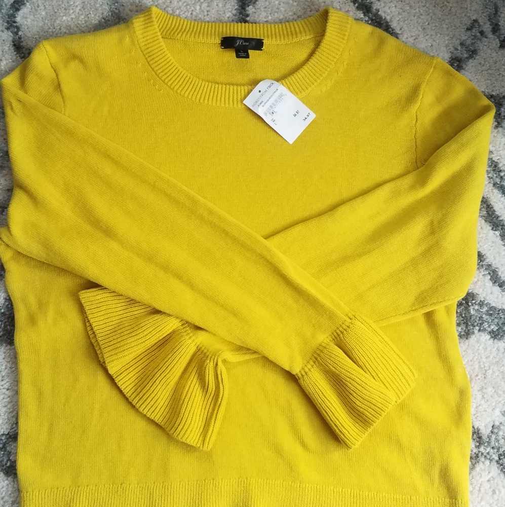 💥J Crew Yellow Sweater